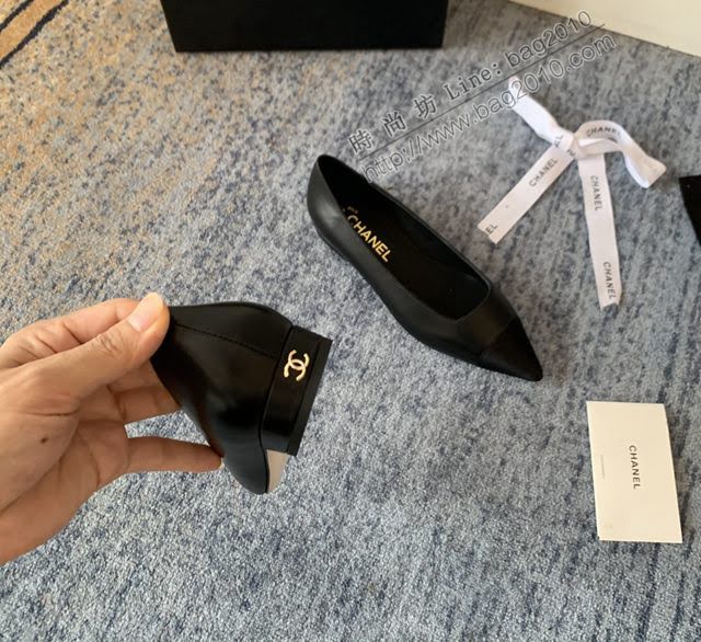 Chanel女鞋 香奈兒2020Cruise新款 小香單鞋 Chanel羊皮後空涼鞋  naq1126